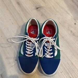 Vans Old Skool Yacht Club Blue Green Red Athletic Shoes Sneakers